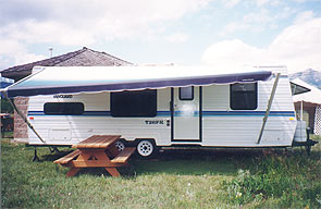 Bow Valley Campgrounds trailer rentals.