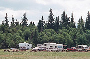 Group camps at Bow Valley Campgrounds.