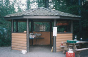 One of the shelters that are in our group camps for your use
