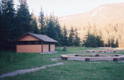 Group camping fire pits.